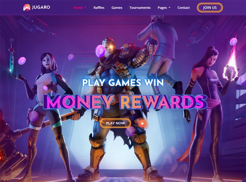 HTML5大气自适应紫色卡牌游戏官网源码-创新研习社