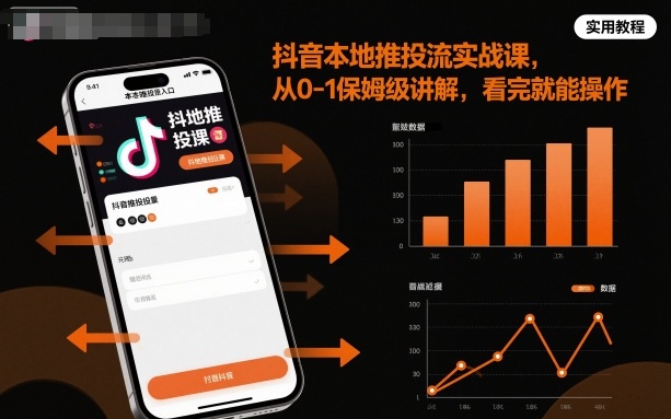 抖音本地推投流实战课,从0-1保姆级讲解,看完就能操作-创新研习社