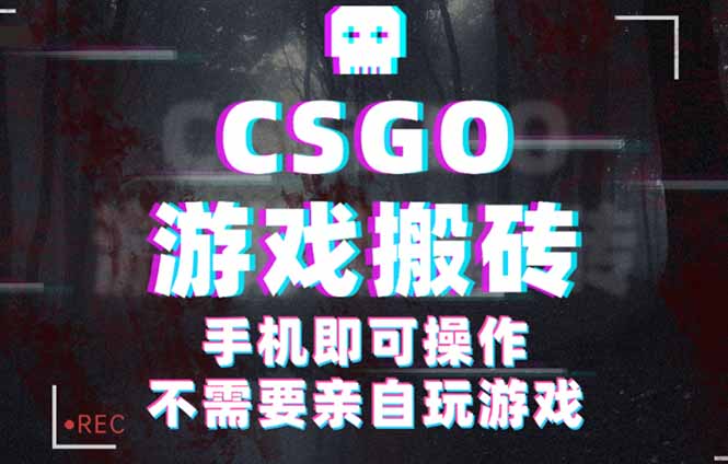 CSGO游戏挂机捡漏，单日扫货500+，年底小高峰上车可吃肉，手机即可操作…-创新研习社
