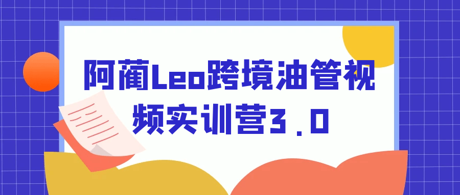 阿蔺Leo跨境油管视频实训营3.0-创新研习社