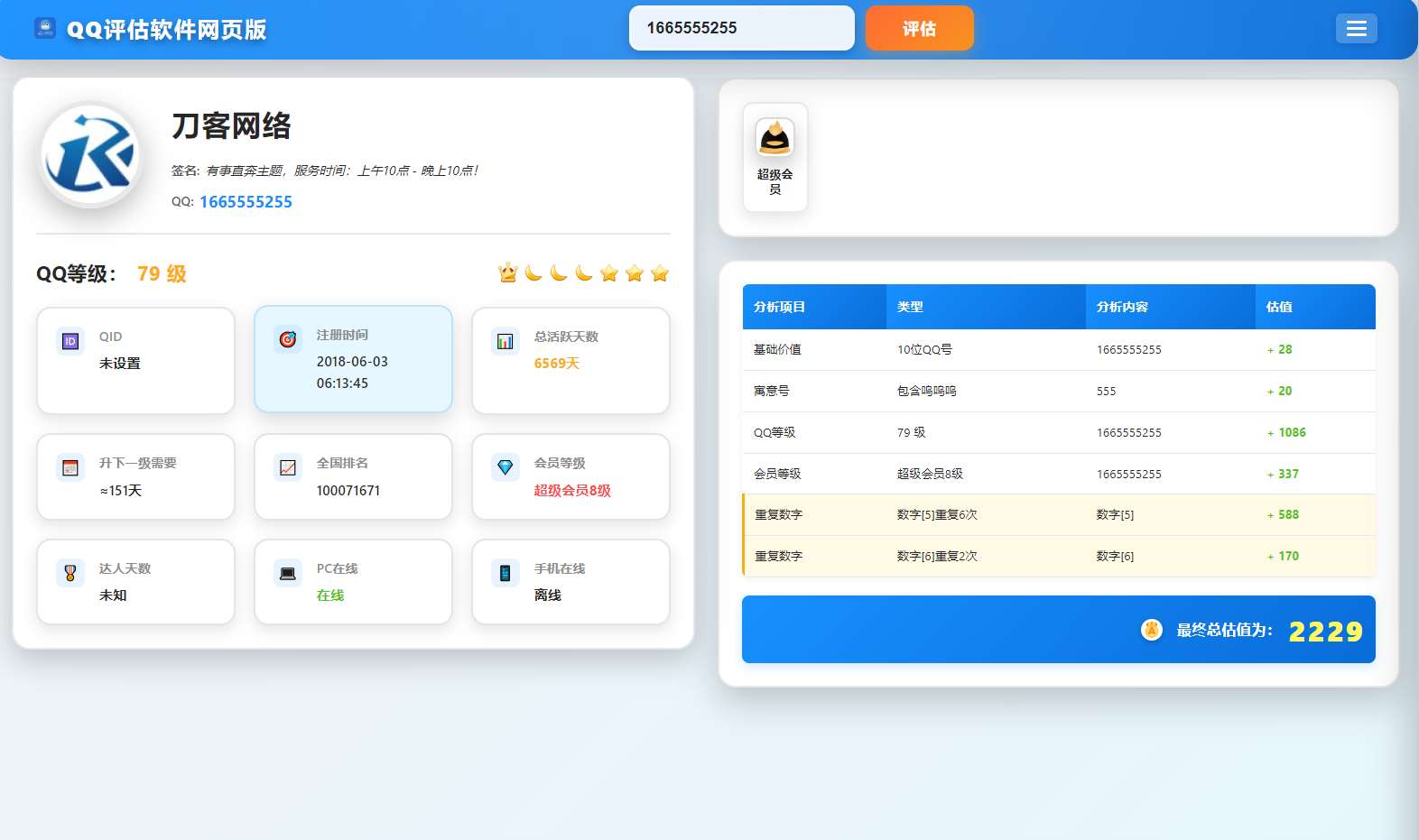 QQ在线评估工具系统源码含接口-创新研习社