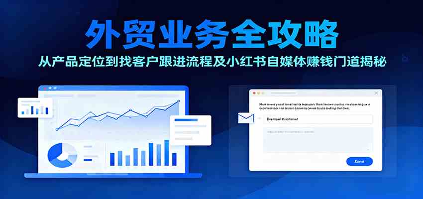 外贸业务全攻略：从产品定位到找客户跟进流程及小红书自媒体赚钱门道揭秘-创新研习社