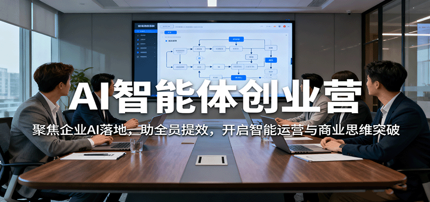 AI智能体创业营：聚焦企业AI落地，助全员提效，开启智能运营与商业思维突破-创新研习社