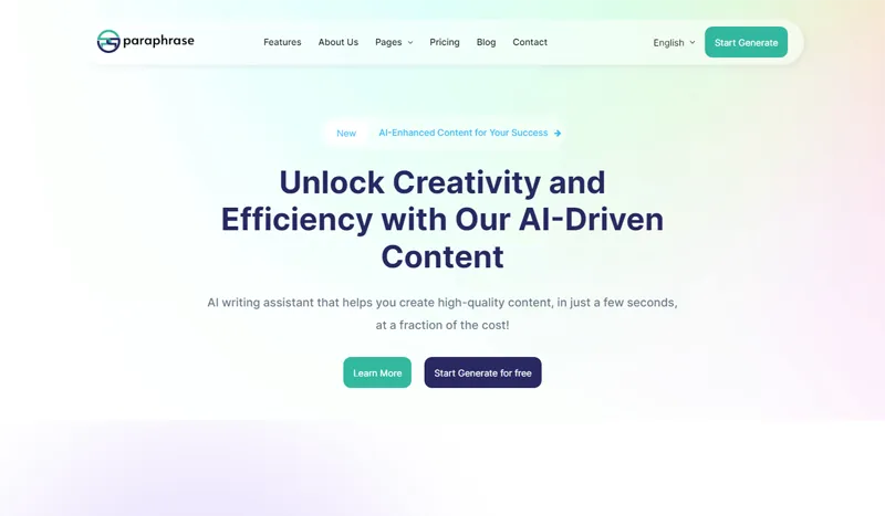 Bootstrap响应式AI写作助手官网源码-创新研习社