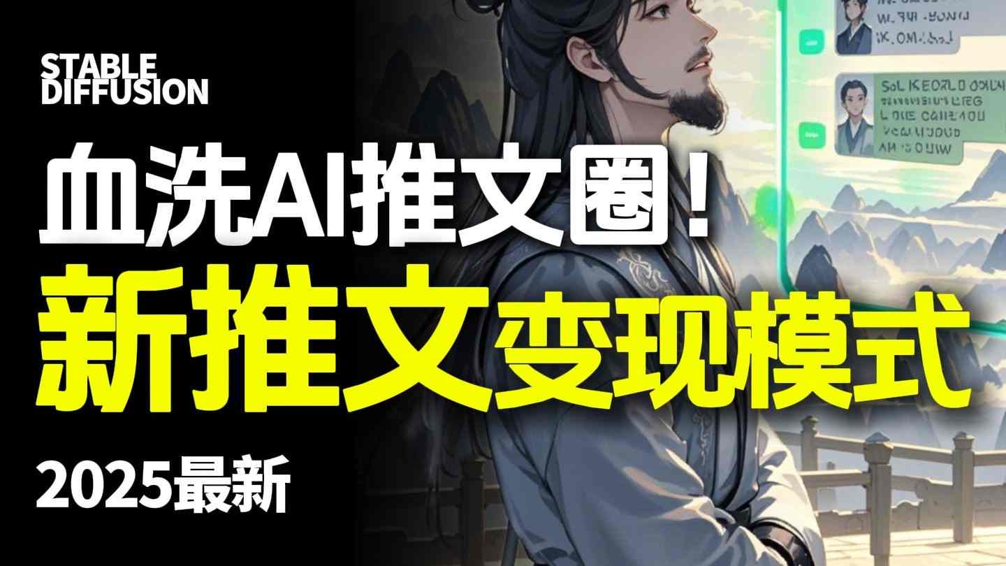 最新AI动态电影漫画小说推文，全流程实操教学，小白也能月入1W+-创新研习社