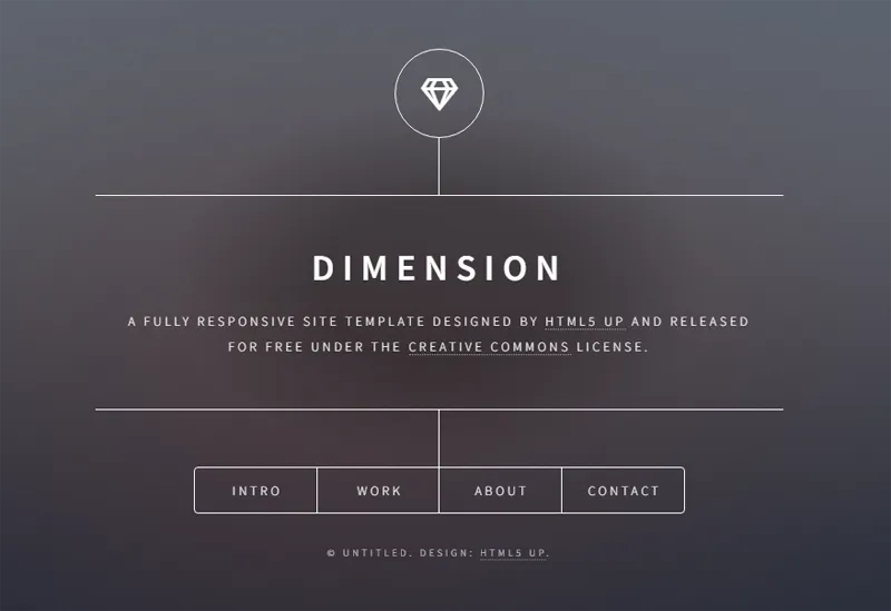 HTML纯静态深灰色英文个人主页网站源码-创新研习社